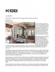 Bartelt Historic Kitchen Remodel in K+BB Bartelt Historic Kitchen Remodel in K+BB