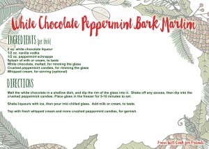 White Chocolate Peppermint Martini Recipe