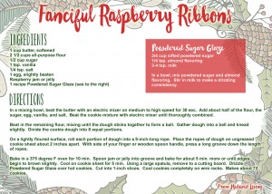 Fanciful Raspberry Ribbons Recipe