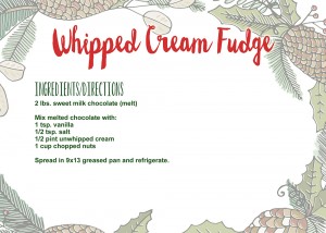 Whipped Cream Fudge Recipe