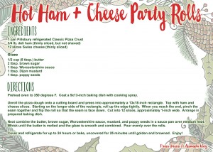 Hot Ham and Cheese Party Rolls Recipe