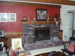 Delafield Fireplace Before