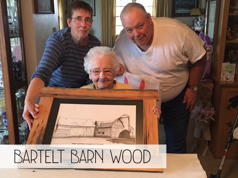 Bartelt Barn Wood Custom Frame